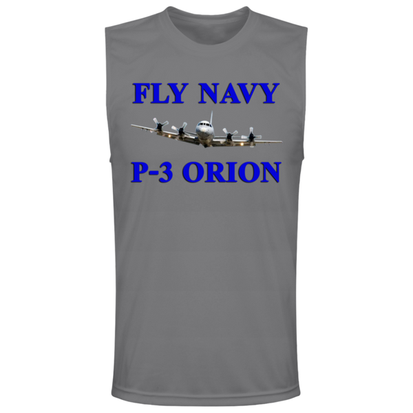 Fly Navy P-3 1 Team 365 Muscle T-Shirt