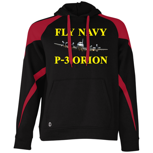 Fly Navy P-3 3 Athletic Colorblock Fleece Hoodie