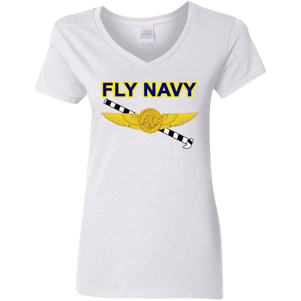 Fly Navy Tailhook 2 Ladies' V-Neck T-Shirt