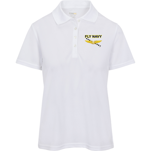 Fly Navy Tailhook 3 Core 365 Ladies' Origin Pique Polo