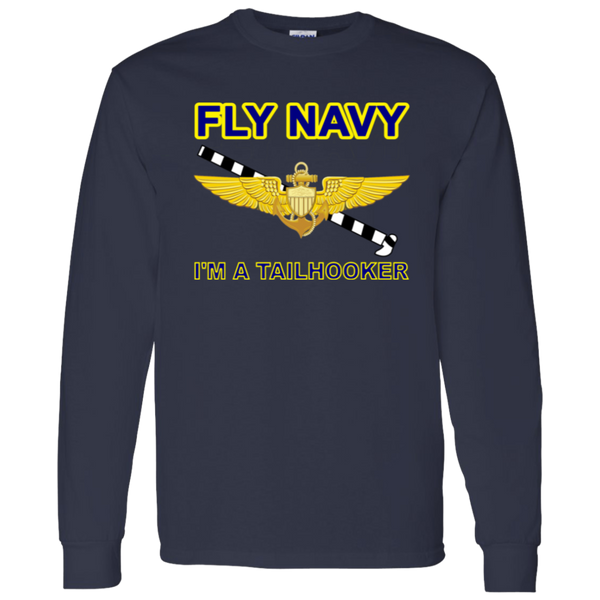 Fly Navy Tailhooker 1 LS Cotton T-Shirt