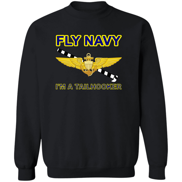 Fly Navy Tailhooker 1 Crewneck Pullover Sweatshirt