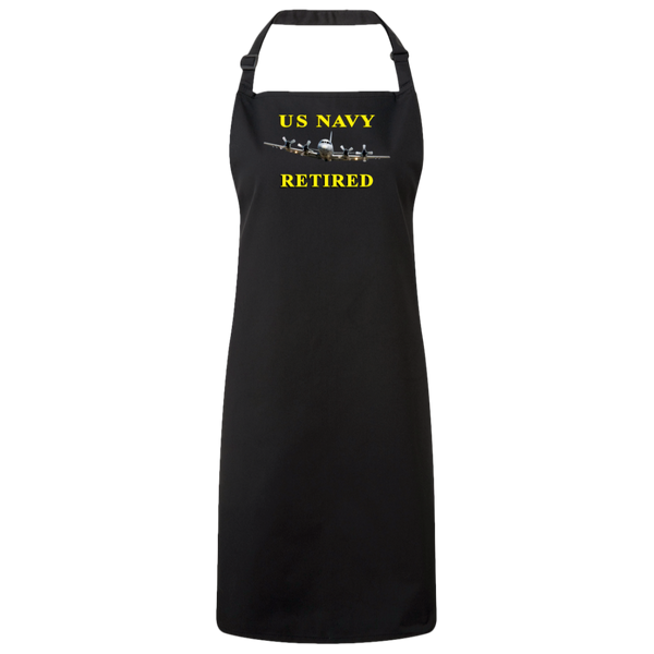 Navy Retired 1 Unisex Bib Apron