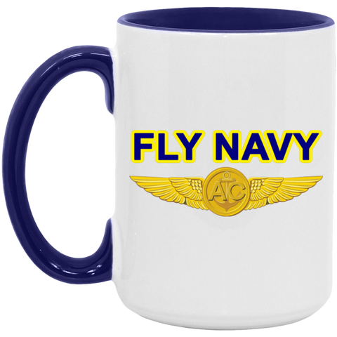 Fly Navy Aircrew Accent Mug - 15oz