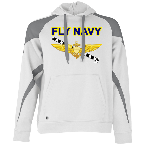 Fly Navy Tailhook 1 Athletic Colorblock Fleece Hoodie