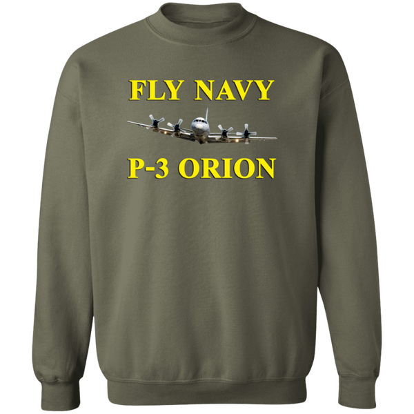 Fly Navy P-3 3 Crewneck Pullover Sweatshirt