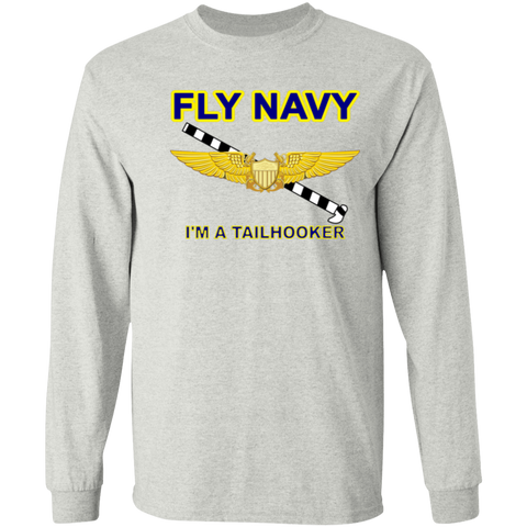 Fly Navy Tailhooker 3 LS Cotton T-Shirt