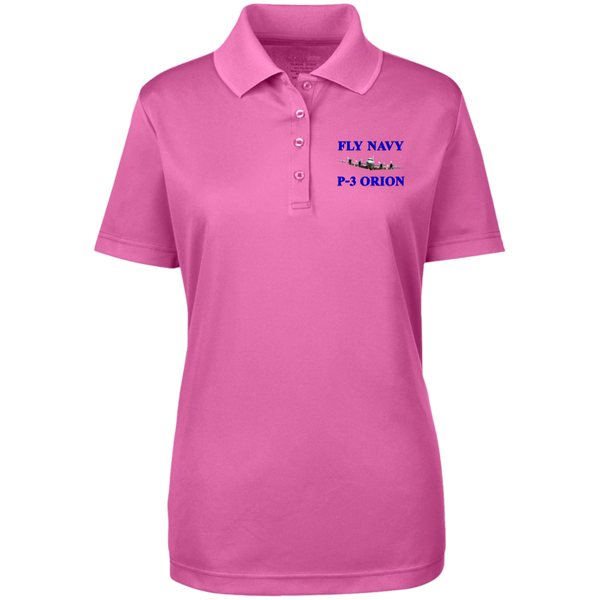 Fly Navy P-3 1 Core 365 Ladies' Origin Pique Polo