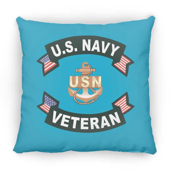 Navy Vet 1 Pillow - Small Square