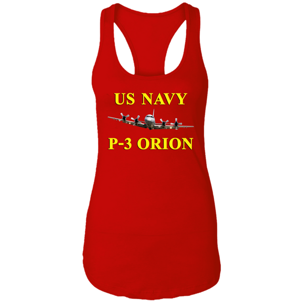 US Navy P-3 3 Ladies' Ideal Racerback Tank