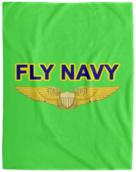 Fly Navy NFO Blanket - Cozy Plush Fleece 60x80