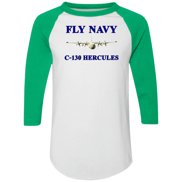 Fly Navy C-130 1 Colorblock Raglan Jersey