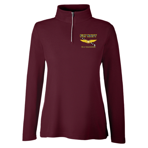 Fly Navy Tailhooker 3 Core 365 Ladies' Fusion Quarter Zip