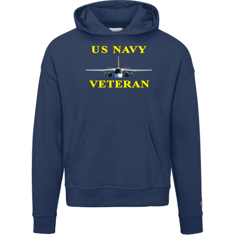 Navy Vet 3 Champion Ladies' Powerblend Hoodie