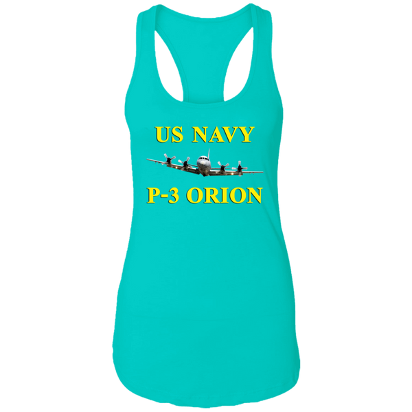 US Navy P-3 3 Ladies' Ideal Racerback Tank