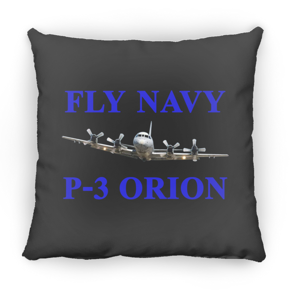 Fly Navy P-3 1 Pillow - Large Square