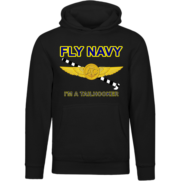 Fly Navy Tailhooker 2 Lane Seven Unisex Premium Hoodie