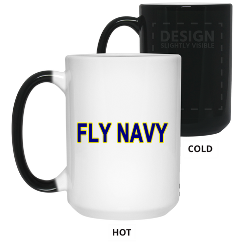 Fly Navy 2 Color Changing Mug - 15oz