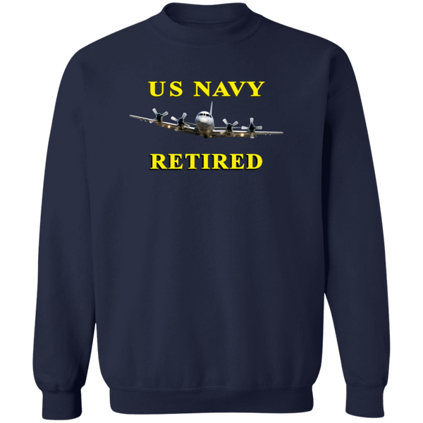 Navy Retired 1 Crewneck Pullover Sweatshirt