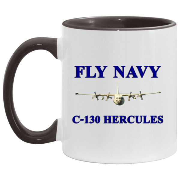 Fly Navy C-130 1 Accent Mug - 11oz