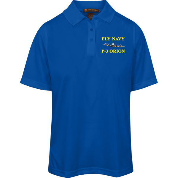 Fly Navy P-3 3 Harriton Ladies' Advantage Plus Polo