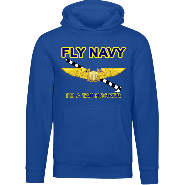 Fly Navy Tailhooker 3 Lane Seven Unisex Premium Hoodie