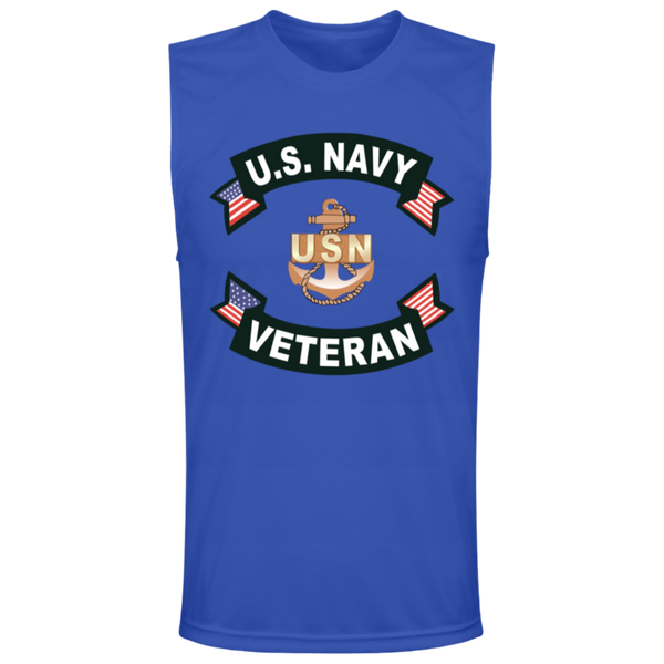 Navy Vet 1 Team 365 Muscle T-Shirt