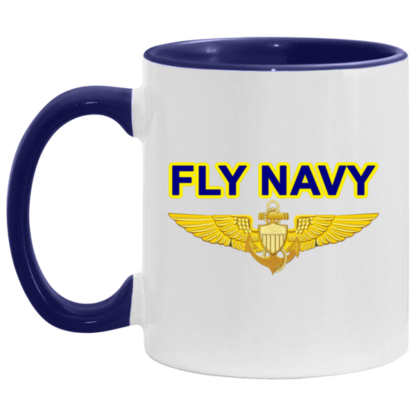 Fly Navy Aviator Accent Mug - 11oz