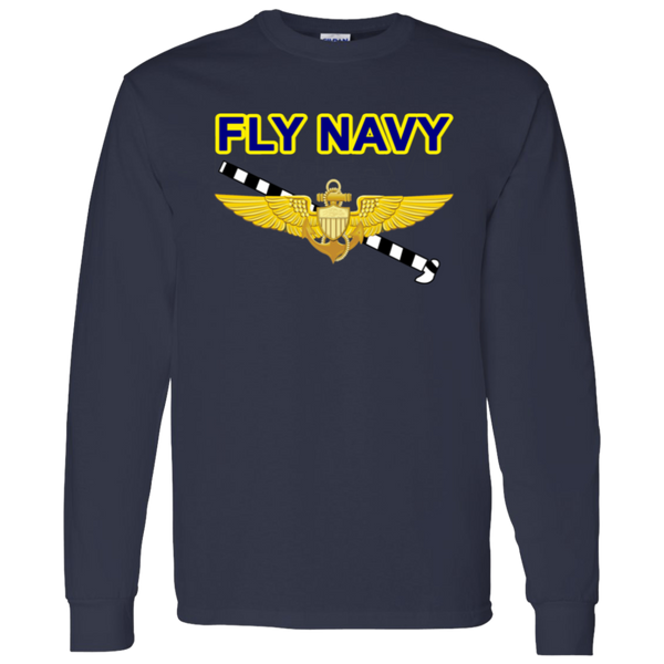 Fly Navy Tailhook 1 LS Cotton T-Shirt