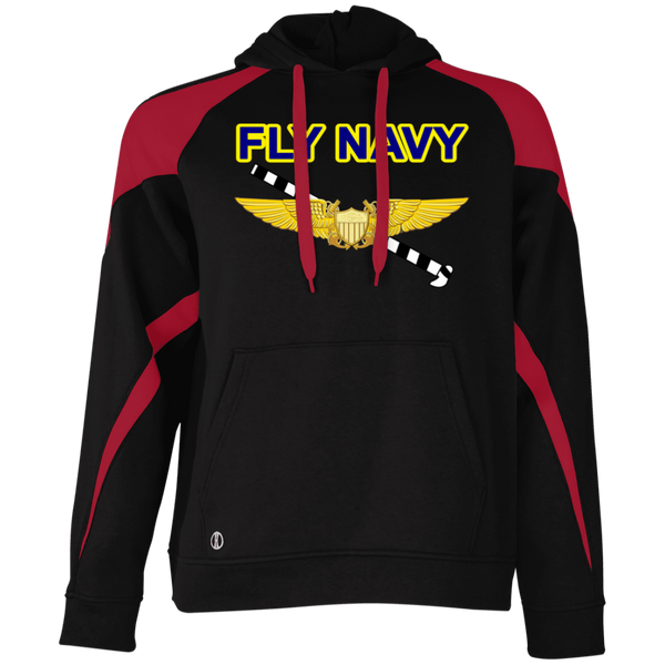 Fly Navy Tailhook 3 Athletic Colorblock Fleece Hoodie