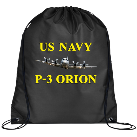 US Navy P-3 3 Drawstring Cinch Backpack