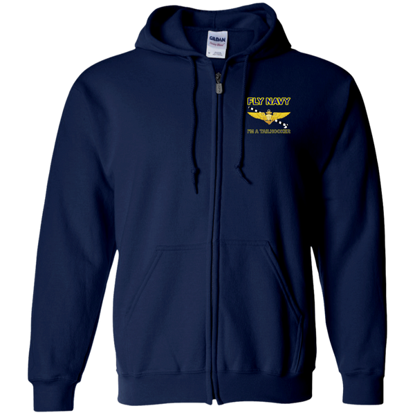 Fly Navy Tailhooker 1 Zip Up Hooded Sweatshirt