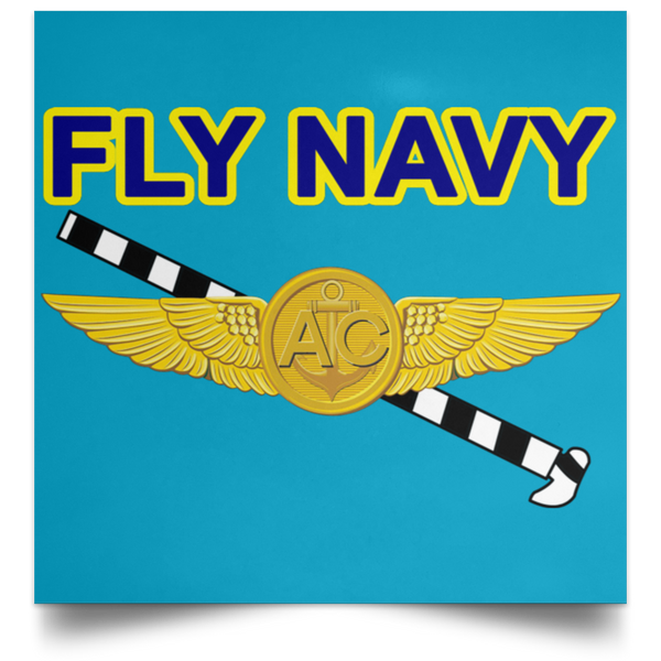 Fly Navy Tailhook 2 Poster - Square