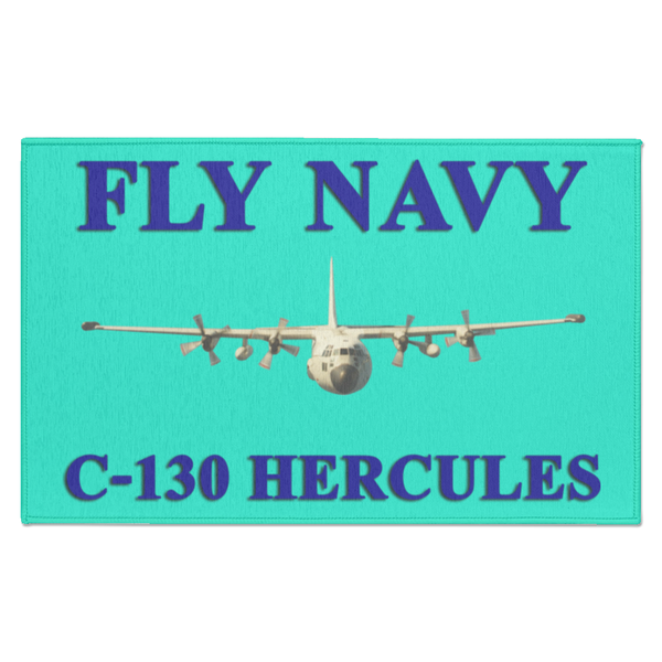 Fly Navy C-130 1 Indoor Doormat