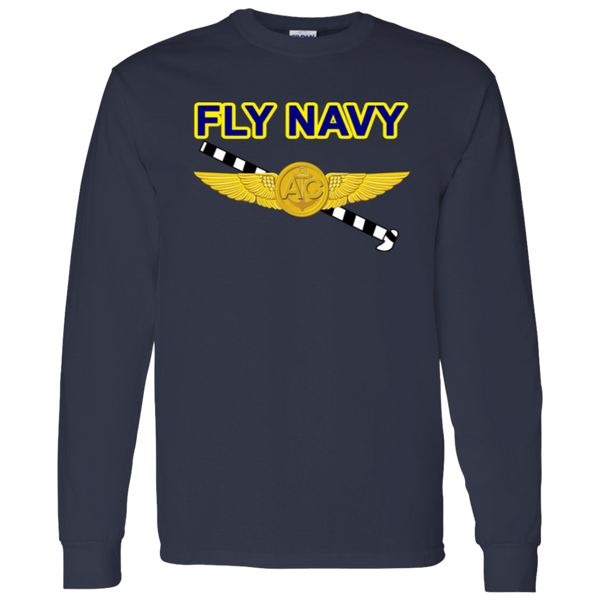 Fly Navy Tailhook 2 LS Cotton T-Shirt