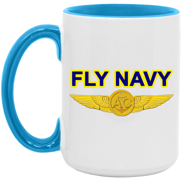 Fly Navy Aircrew Accent Mug - 15oz