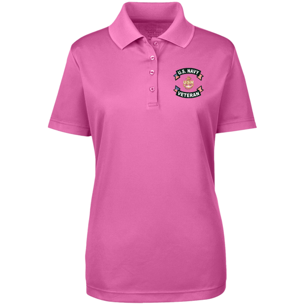 Navy Vet 1 Core 365 Ladies' Origin Pique Polo