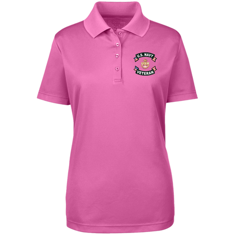 Navy Vet 1 Core 365 Ladies' Origin Pique Polo