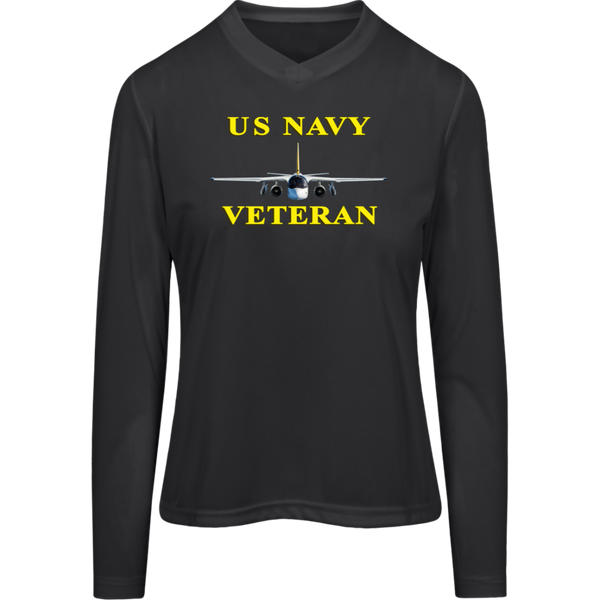 Navy Vet 3 Team 365 Ladies' Zone LS Tee