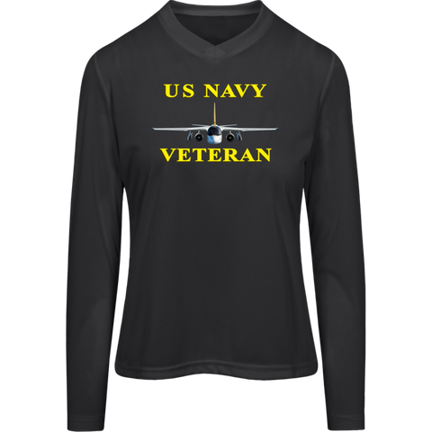 Navy Vet 3 Team 365 Ladies' Zone LS Tee