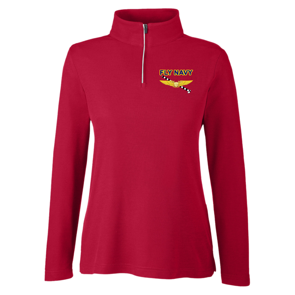 Fly Navy Tailhook 3 Core 365 Ladies' Fusion Quarter Zip