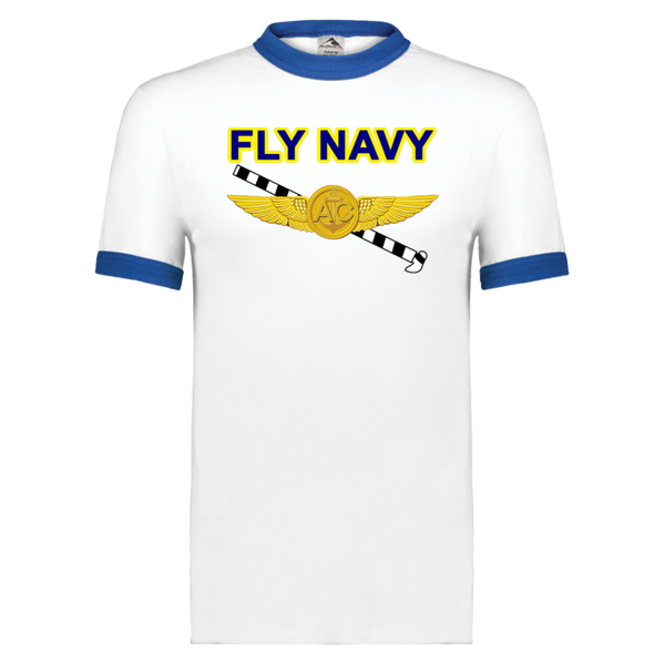 Fly Navy Tailhook 2 Unisex Ringer Tee