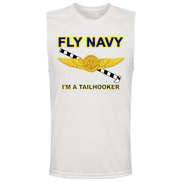 Fly Navy Tailhooker 2 Team 365 Muscle T-Shirt