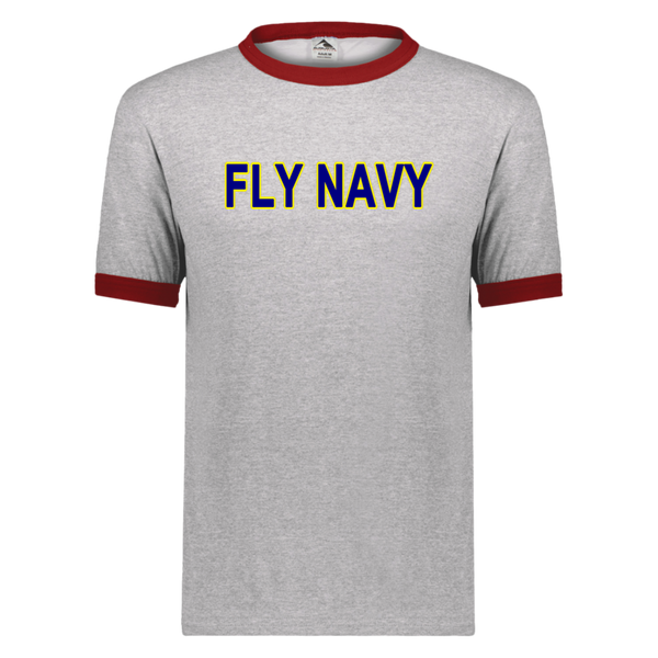 Fly Navy 2 Unisex Ringer Tee