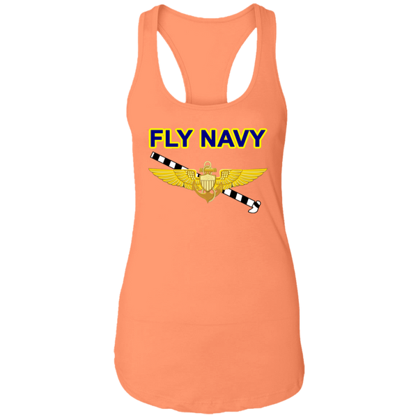 Fly Navy Tailhook 1 Ladies' Ideal Racerback Tank