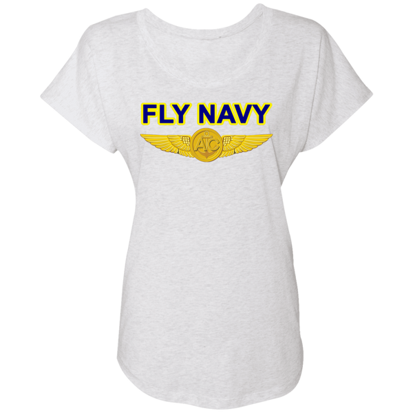 Fly Navy Aircrew Ladies' Triblend Dolman Sleeve