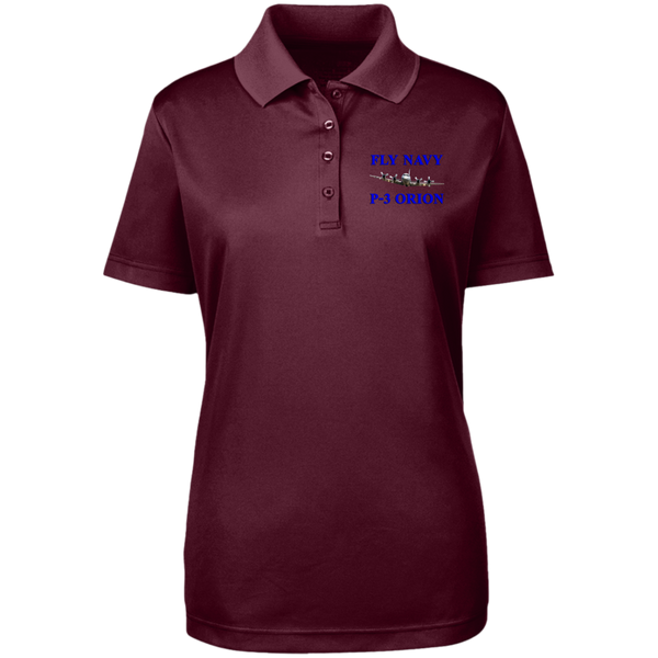 Fly Navy P-3 1 Core 365 Ladies' Origin Pique Polo