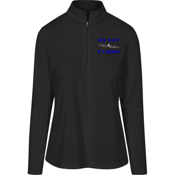 Fly Navy P-3 1 Team 365 Ladies' Zone Quarter Zip