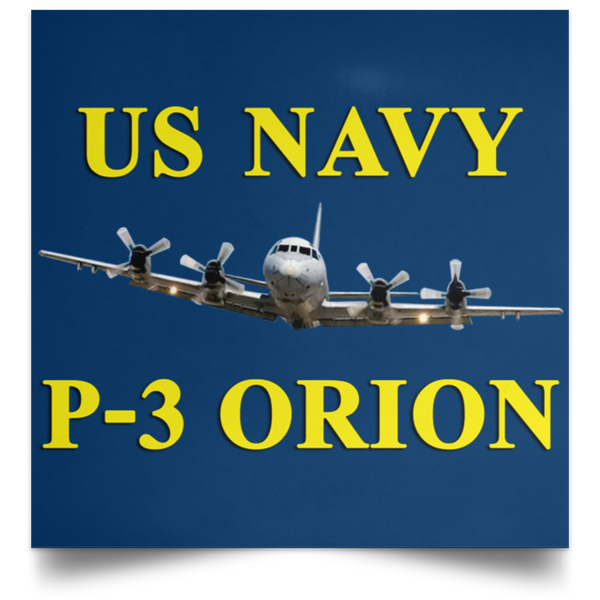 US Navy P-3 3 Poster - Square