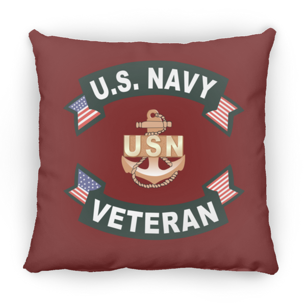 Navy Vet 1 Pillow - Medium Square